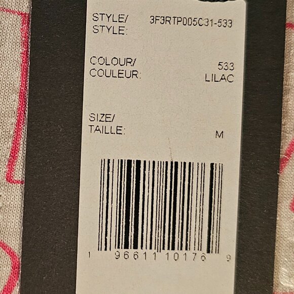 Heaven by Marc Jacobs Women's Priorities Sequin Baby Tee Lilac XS S M L XL - NWT - Picture 4 of 5